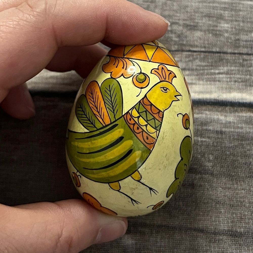 Hand Painted Decorative Egg - Rooster